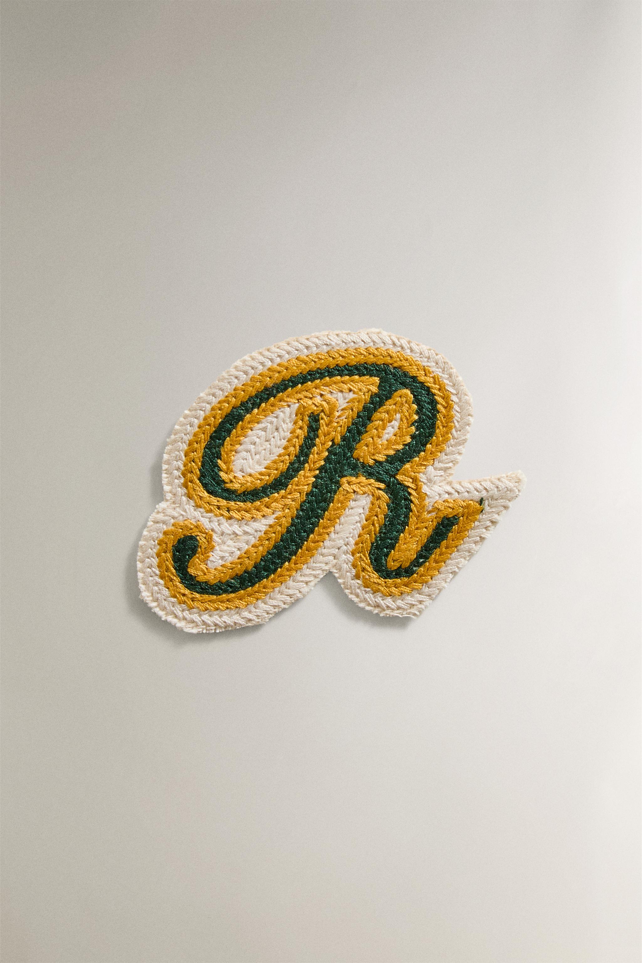 COTTON LETTER R PATCH